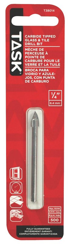 Task T38014 Drill Bit, 1/4 in Dia, 2-1/4 in OAL