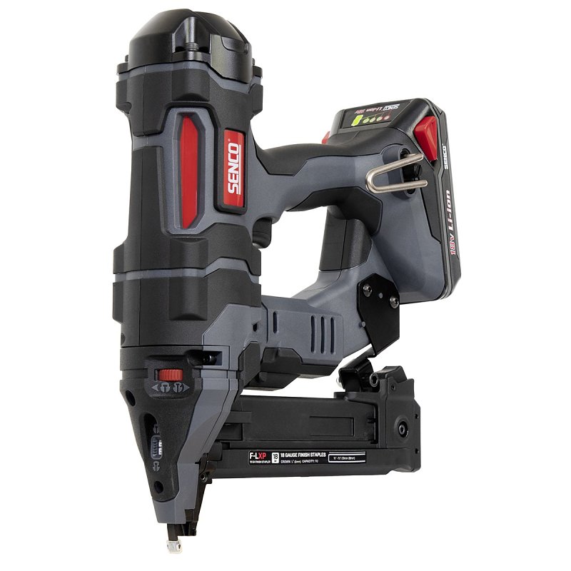 Senco 10Y0001N Stapler, Battery Included, 18 V, 110 Ah, 1/4 in W Crown, 3/8 to 1-1/2 in L Leg, 110 Magazine