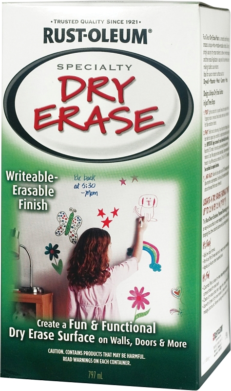 Rust-Oleum 242673 Dry Erase Kit, White, 797 mL