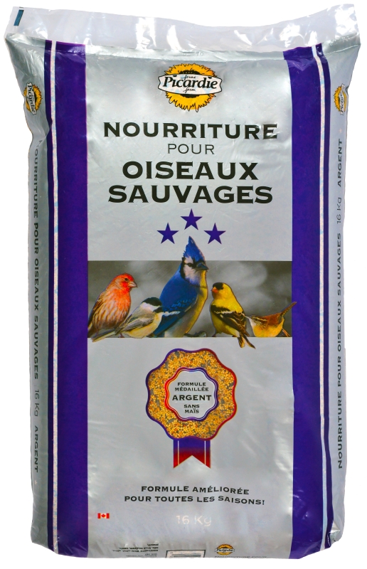 Mon Copain My Buddy 33116 Wild Bird Seed, Silver Formula, 16 kg