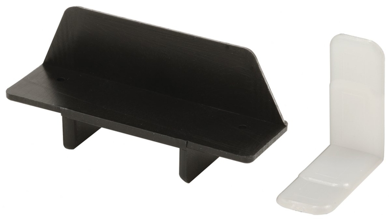 Prime-Line R 7086 Drawer Track Guide Kit, Plastic, Black