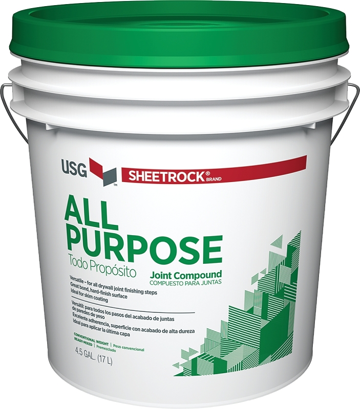 Sheetrock 380501 All-Purpose Joint Compound, Paste, Off-White, 4.5 gal Pail