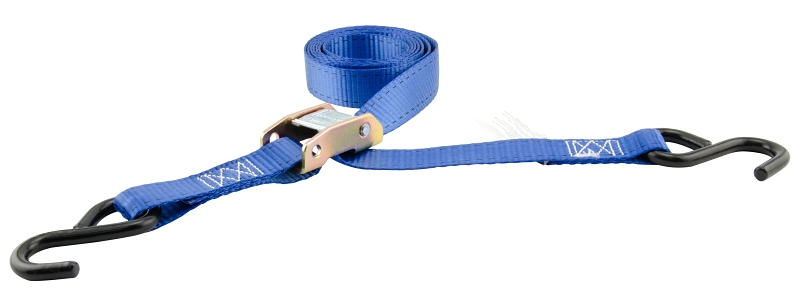 Erickson 35605 Cam-Lock Tie-Down, 1 in W, 6 ft L, Blue, 1200 lb
