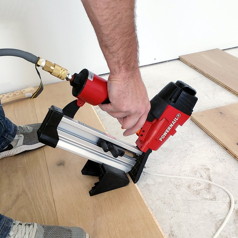 Powernail 50FKIT Flooring Nailer, 12 in L x 4-1/4 in W x 12-1/2 in H Dimensions, 1-3/4, 1-1/2, 1-1/4 in L Fastener