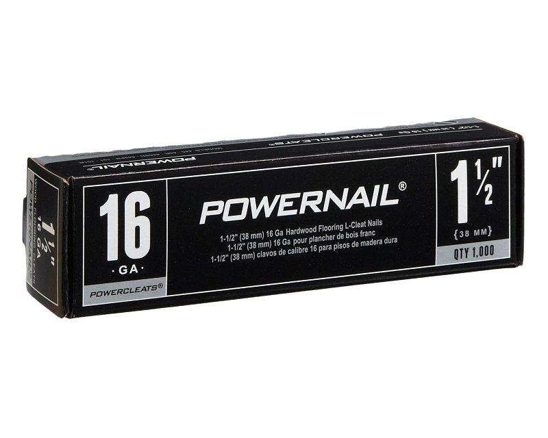 Powernail Powercleats L150165 Floor Nail, 1-1/2 in L, 16 ga, Steel