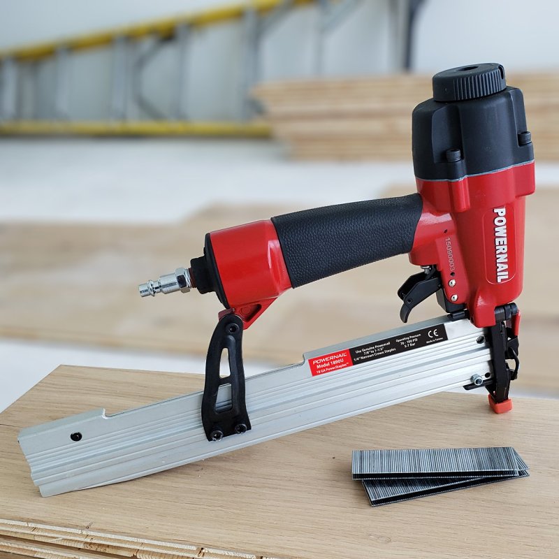 Powernail 1890U Underlayment Stapler, 1/4 in W Crown, 7/8, 1, 1-1/8, 1-1/4, 1-1/2 in L Leg, Narrow Crown Staple