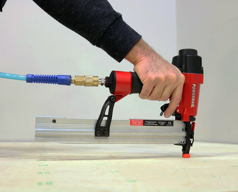 Powernail 1890U Underlayment Stapler, 1/4 in W Crown, 7/8, 1, 1-1/8, 1-1/4, 1-1/2 in L Leg, Narrow Crown Staple