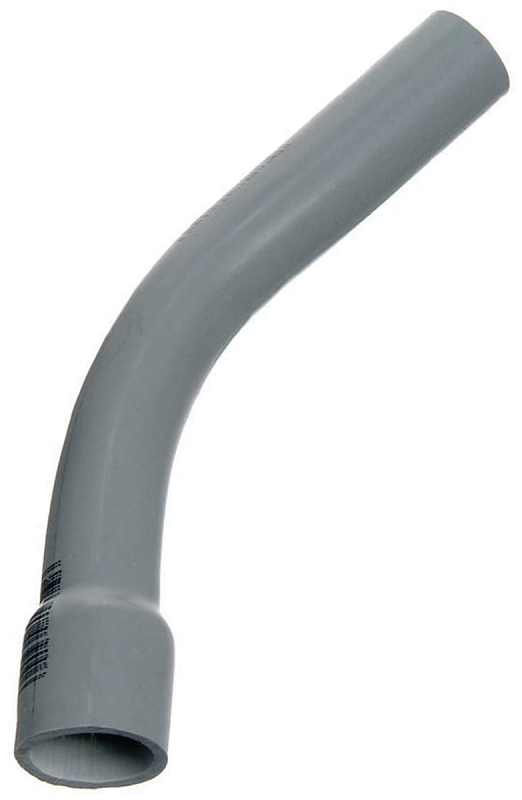Carlon UA7ALBR Elbow, 3 in Trade Size, 45 deg Angle, SCH 40 Schedule Rating, PVC, Bell End, Gray