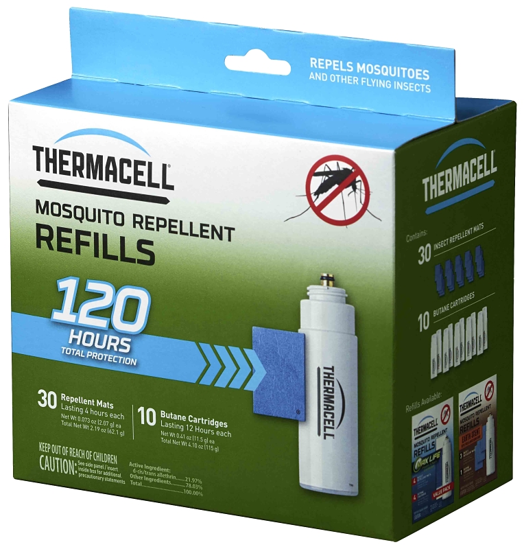 Thermacell R-10CA Original Mosquito Repellent Refill, Includes: (30) Repellent Mats and (10) Fuel Cartridge