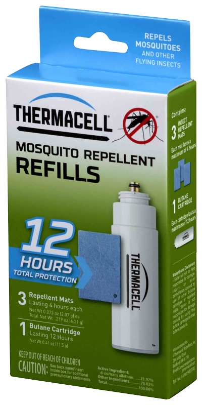 Thermacell R-1CA Original Mosquito Repellent Refill, Includes: (3) Repellent Mats, (1) Fuel Cartridge