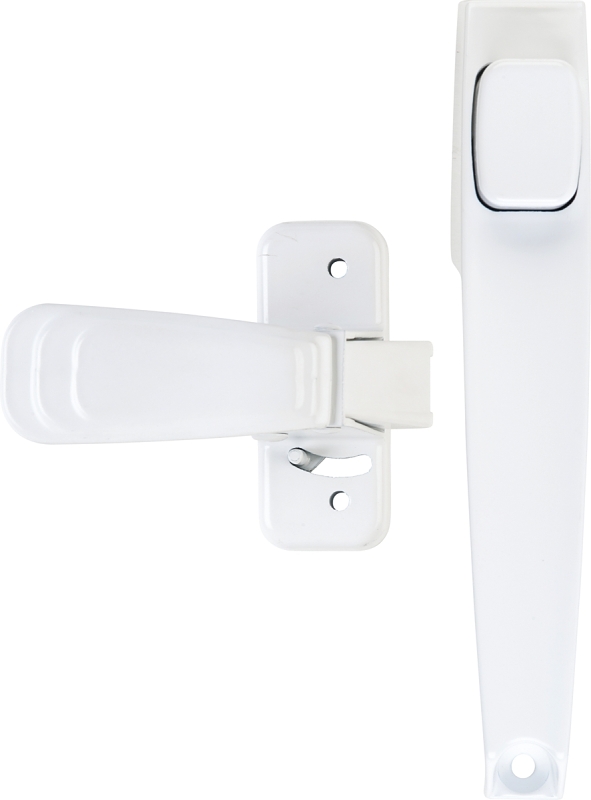 Wright Products V444-2WH Keyed Pushbutton Handle, 3/4 to 2 in Thick Door