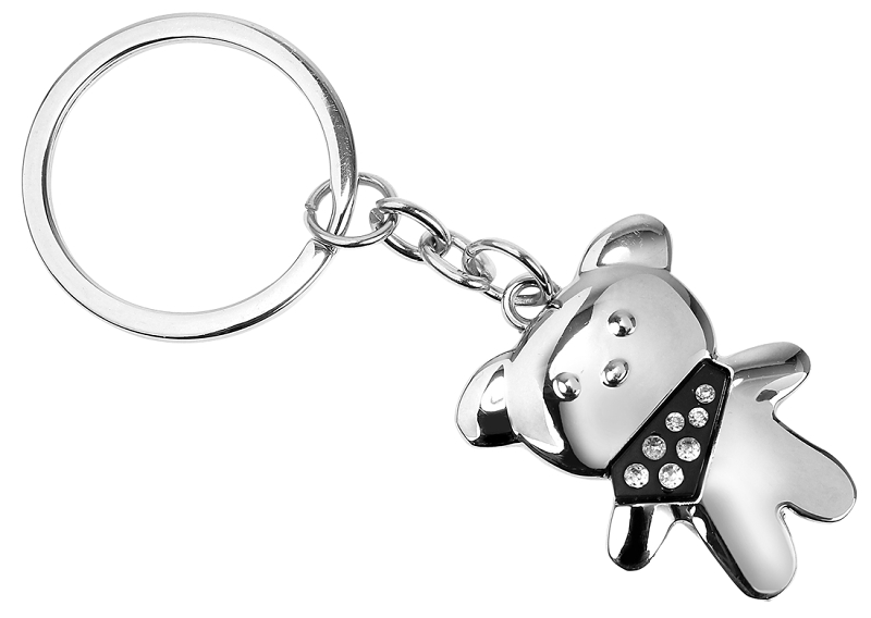 Hy-Ko KH712 Key Chain, Teddy Bear, Split Ring