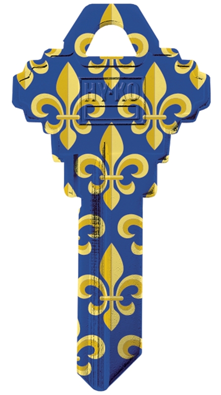 Hy-Ko 16005SC1-36 Key Blank, Fleur De Lis, Brass, For: Schlage SC1 Keyways, SC1 Key Number