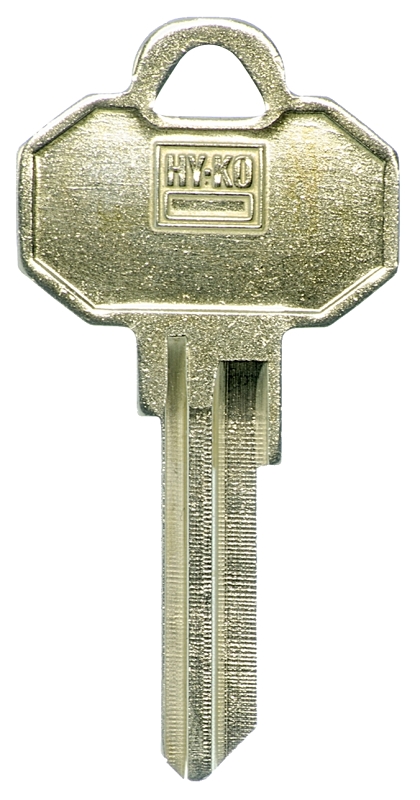 Hy-Ko 11010BWK5 Key Blank, Brass, Nickel-Plated, For: Baldwin BWK5 Locks