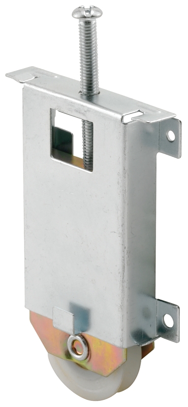 Prime-Line N 6630 Door Roller, 1-1/2 in Dia Roller, Steel, 1-Roller, Bottom Mounting