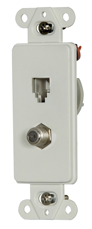 EATON 3562W Wallplate, 1-Gang, Thermoplastic Elastomer, White