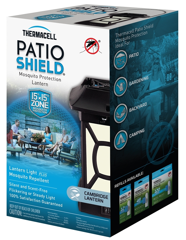 Thermacell Patio Shield MR 9WCA Mosquito Repellent Lantern, 12 hr Refill, 15 ft Coverage Area