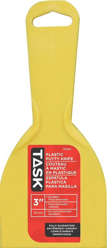 Task T37403 Stiff Putty Knife, 3 in W Blade, Polycarbonate Blade