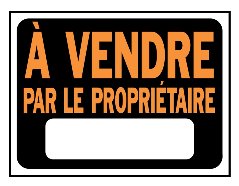 HY-KO Lawn Sign, For Sale By Owner, Plastic
