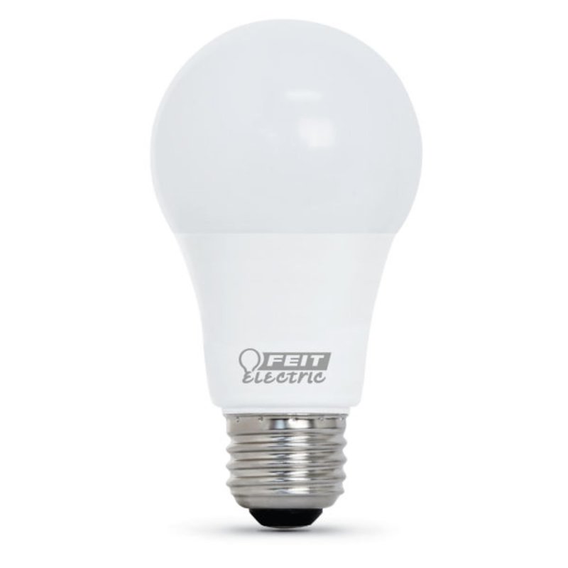 Feit Electric OM60/930CA10K/10 LED Lamp, General Purpose, A19 Lamp, 60 W Equivalent, E26 Lamp Base, Bright White Light
