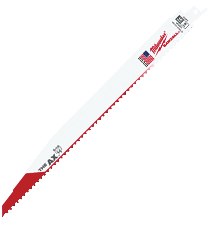 Milwaukee 48-00-5027 Reciprocating Saw Blade, 1 in W, 12 in L, 5 TPI, Bi-Metal Cutting Edge