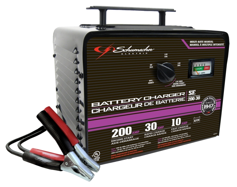 Schumacher SF-200-30 Manual Bench Top Charger, 30 A Charge, 200 A Engine Start