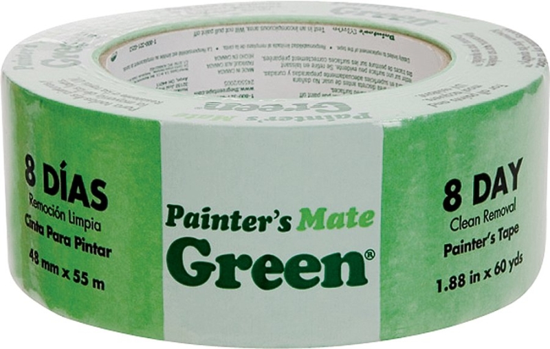 Painter's Mate 667016 Painter's Tape, 60 yd L, 1.88 in W, Green