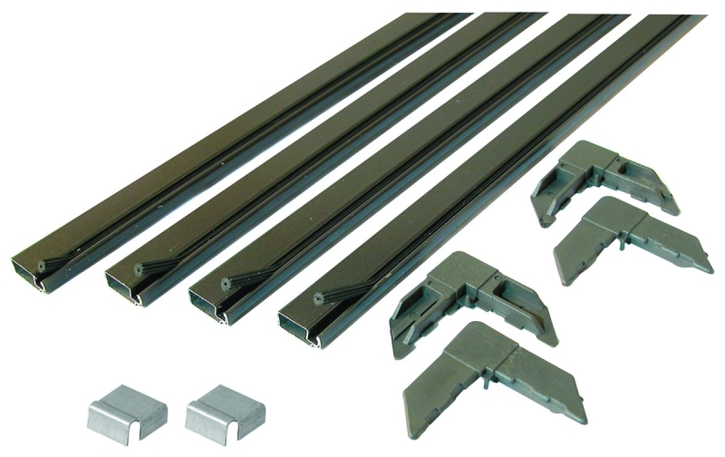 Make-2-Fit PL7806 Screen Frame Kit, Includes: Frame, Spline, (4) Square-Cut Plastic Corners, Aluminum, Bronze