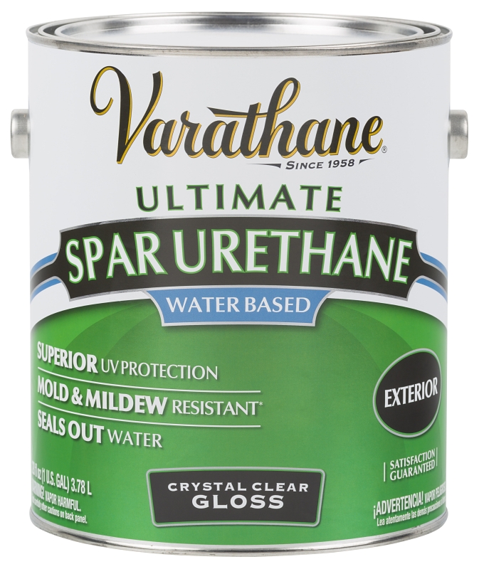 RUST-OLEUM 250031 Urethane Paint, Gloss, Liquid, Crystal Clear, 1 gal, Can