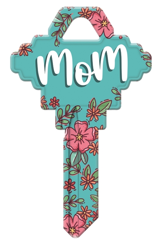 Hy-Ko 15005SC1-MOM Key Blank, #1 Mom, Brass, For: Schlage SC1 Keyways, SC1 Key Number