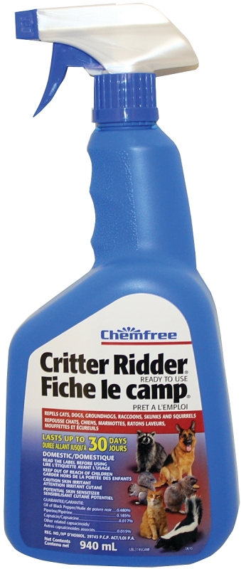 Safer 31452CAN Animal Repellent, 29.7 sq-m Coverage, Repels: Cats, Dogs, Groundhogs, Raccoons, Skunks, Squirrels