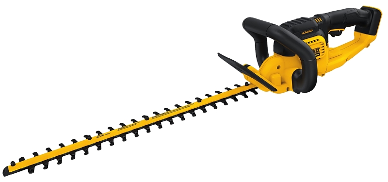 DeWALT DCHT820B Cordless Hedge Trimmer, 20 V Battery, 3/4 in Cutting Capacity, 22 in Blade, Black/Yellow
