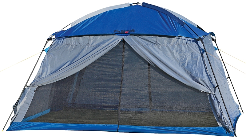 World Famous 486 Hobo Screen House, 12 ft L, 12 ft W, Polyester Tafetta Sheet, 2-Door, Polyester Taffeta, Blue/Mist