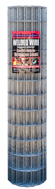 Jackson Wire 10 01 26 14 Welded Wire Fence, 50 ft L, 48 in H, 2 x 4 in Mesh, 12.5 ga Gauge, Galvanized
