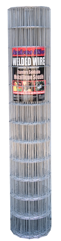 Jackson Wire 10 02 26 14 Welded Wire Fence, 50 ft L, 48 in H, 2 x 4 in Mesh, 14 ga Gauge, Galvanized