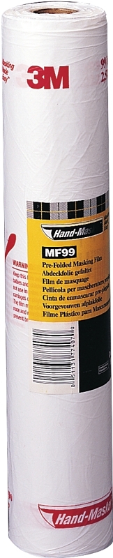 3M Hand-Masker MF99 Masking Tape, 90 ft L, 99 in W