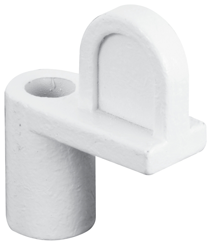 Make-2-Fit PL7893 Window Screen Clip with Screw, 5/16 in D Dimensions, Alloy, Painted, White
