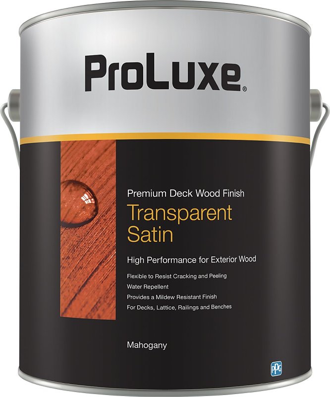 PPG Proluxe Cetol SIK44045/01 Wood Finish, Transparent, Mahogany, Liquid, 1 gal, Can