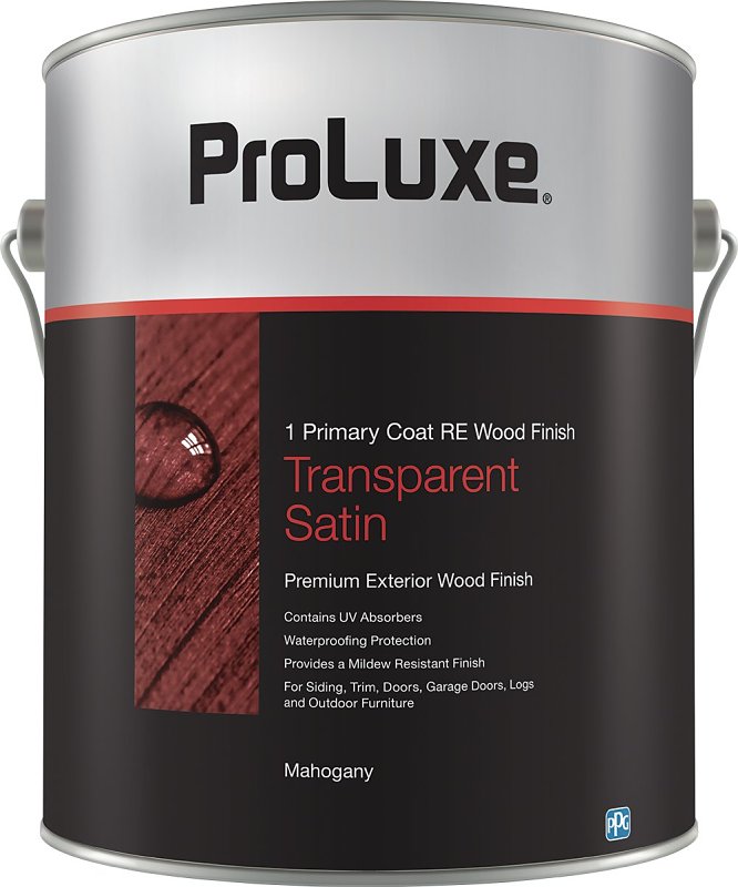 PPG Proluxe Cetol RE SIK41045/01 Wood Finish, Transparent, Mahogany, Liquid, 1 gal, Can