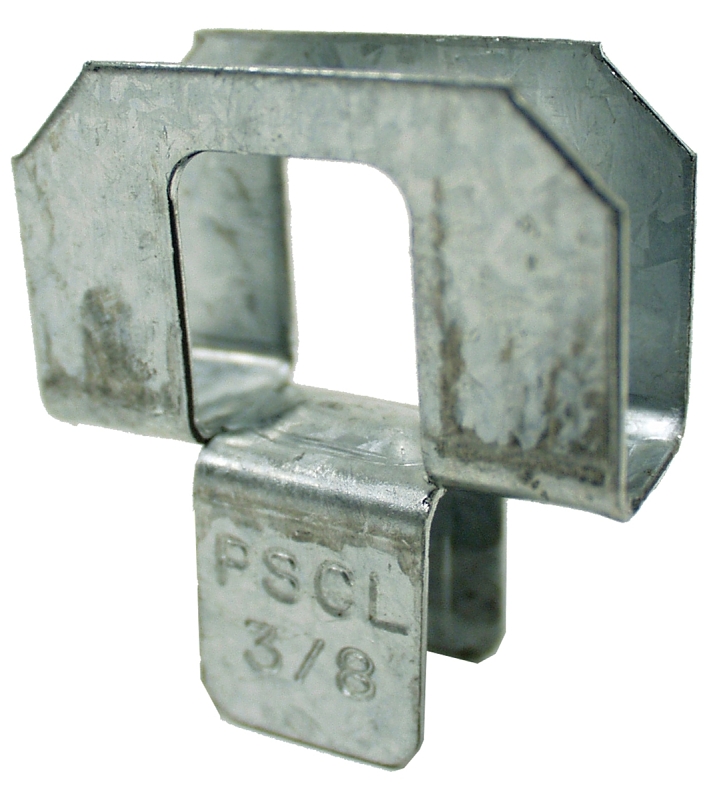 Simpson Strong-Tie PSCL3/8 Panel Sheathing Clip, 24, 20 Roof Span, 20 Thick Material, Steel, Galvanized
