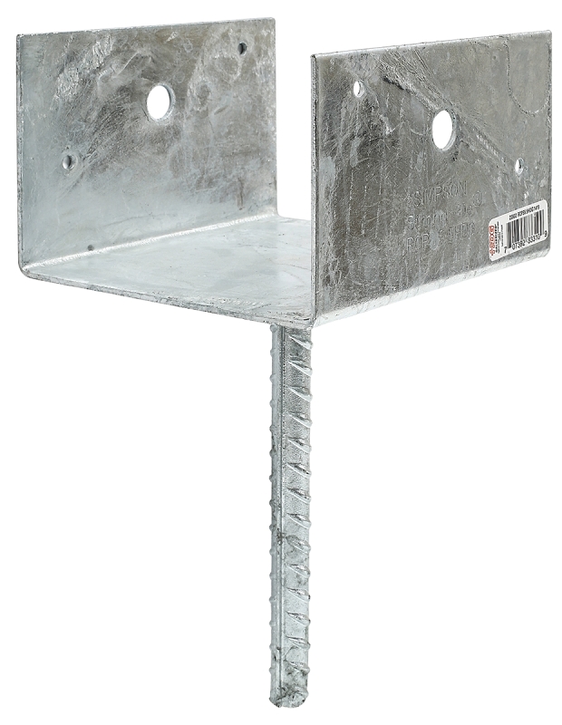 Simpson Strong-Tie RCPS Series RCPS5.5HDG Rebar Carport Saddle, 6 x 6 in Post/Joist, Steel, Hot-Dipped Galvanized