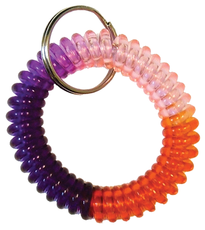 Hy-Ko KC355 Key Ring, 1/2 in L x 2-3/4 in W x 5-1/2 in H Dimensions, Multi-Coiled