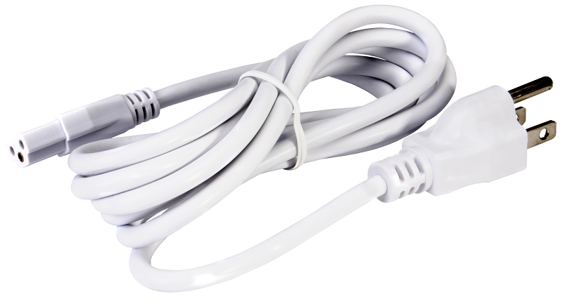 Liteline ALFT6000-WH-3 Power Supply Cord, 6 ft L, White Sheath, 120 VAC