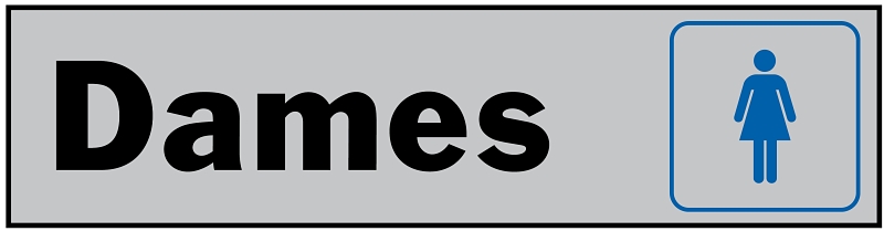 Hy-Ko 27009 Sign, Dames, 2 x 8 in Dimensions