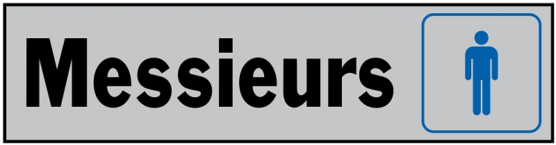 Hy-Ko 27008 Sign, GENTLEMEN, Plastic, 2 x 8 in Dimensions