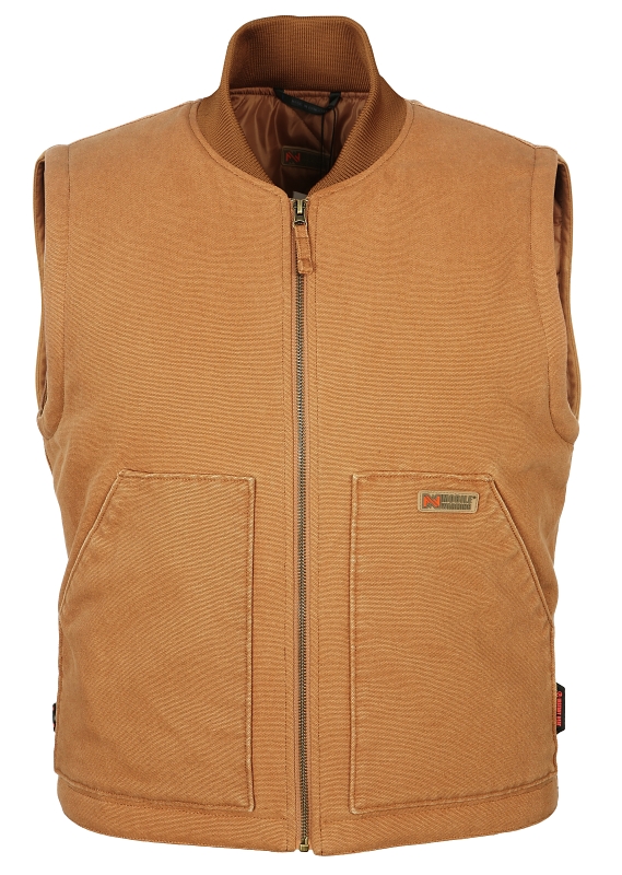 Mobile Warming MJ19M17-3XL Vest, 3XL, Polyester, Khaki, Zip Closure