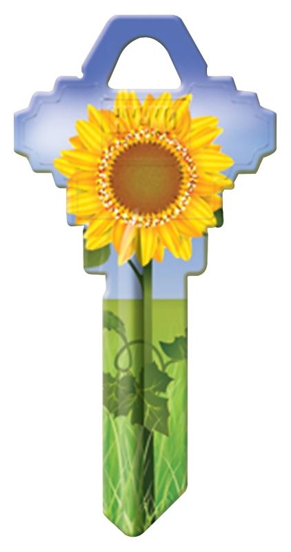 Hy-Ko 16005SC1-17 Key Blank, Sunflower, For: Schlage SC1 Keyways, SC1-17 Key Number