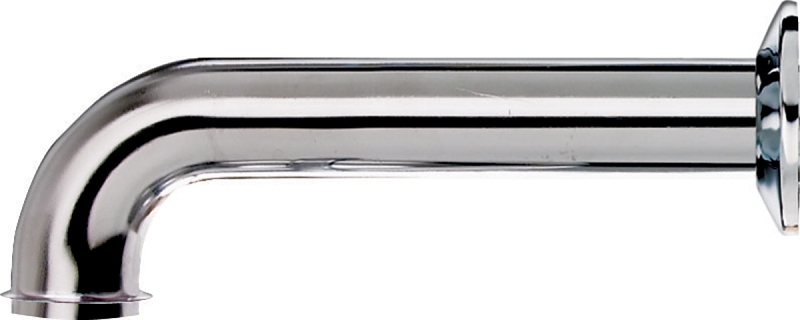 Plumb Pak PP20203 Wall Tube, 1-1/4 in, 7 in L, Brass, Chrome