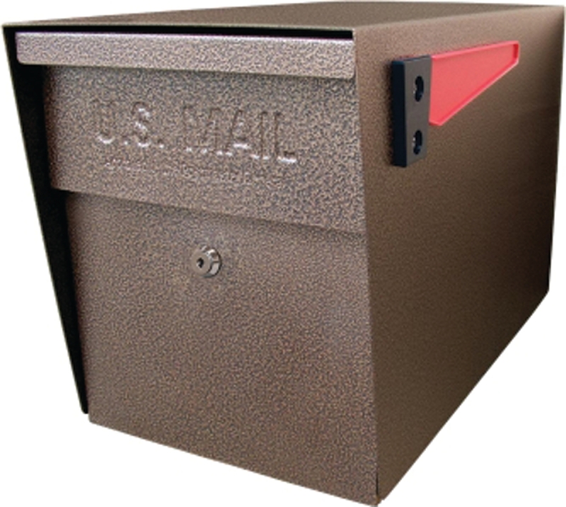 Mail Boss 7108 Packagemaster Series Mailbox, Steel, Bronze, 11-1/4 in W, 21 in D, 13-3/4 in H
