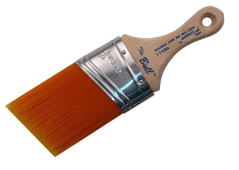 Proform Picasso PIC5-2.5 Paint Brush, 2-1/2 in W, Angled, Oval Brush, PBT Bristle, Short Handle